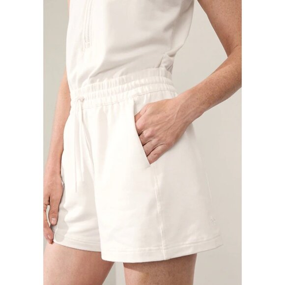 Athleta M Retroterry Romper Magnolia White Medium 891762022 - Picture 2 of 6